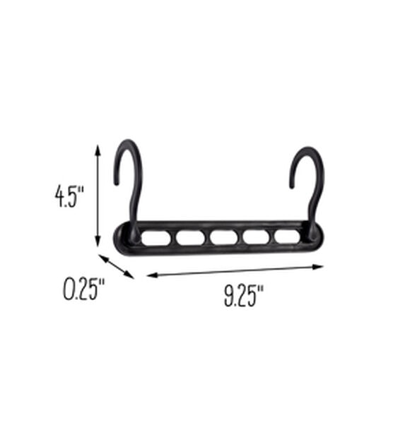 Honey Can Do 9" x 4" Black Collapsible & Velvet Hangers 55ct, , hi-res, image 7