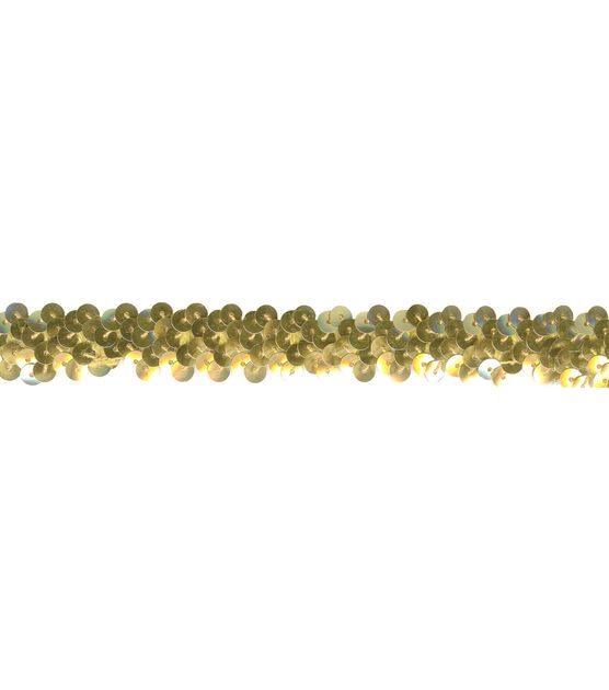 Simplicity Sequin Stretch Trim Gold, , hi-res, image 2