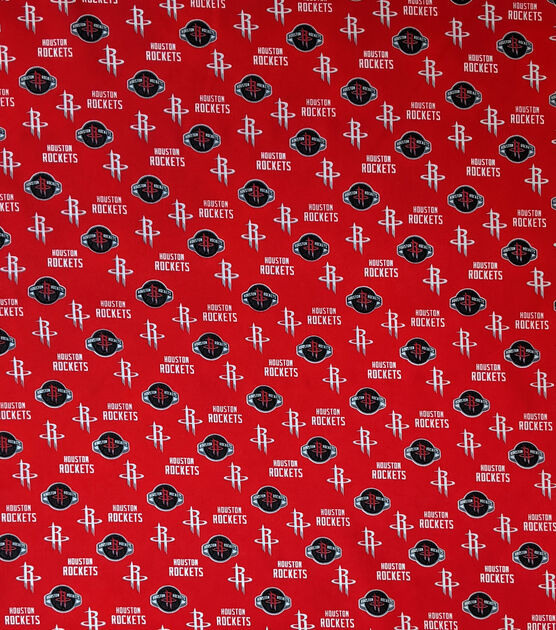 Houston Rockets Cotton Fabric Allover, , hi-res, image 2