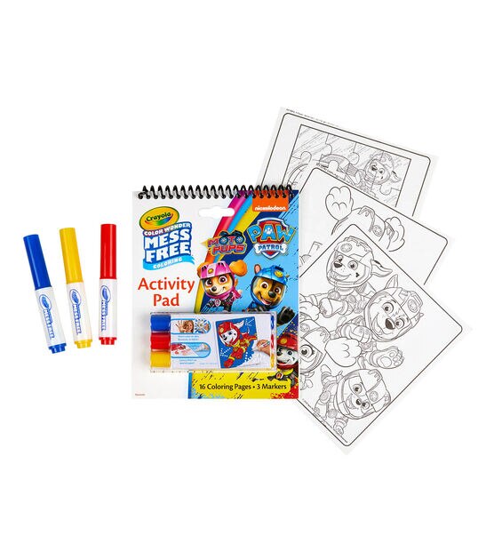 Crayola Color Wonder Mess Free Coloring Pads Markers Paw Patrol