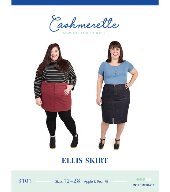 Cashmerette 3101 Size 12 to 28 Women's Ellis Skirt Sewing Pattern