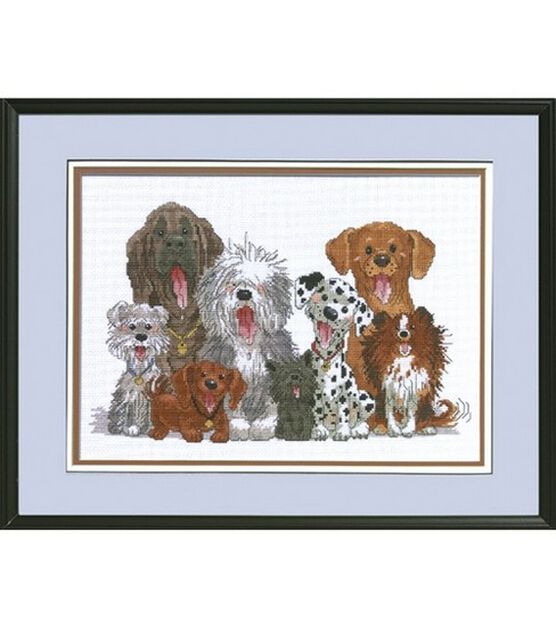 Janlynn 15" x 10" Dogs of Duckport Counted Cross Stitch Kit