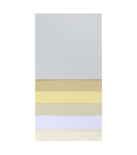 12 x 12 White & Cream Precision Cardstock Paper Pack 60ct by