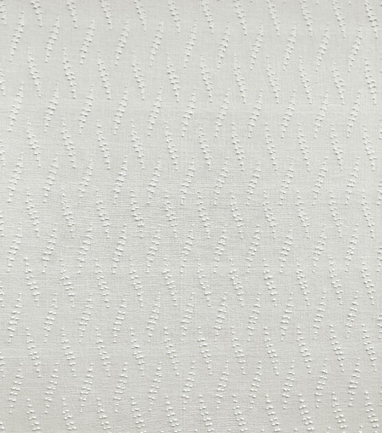 White Chevron Cotton Linen Shirting Fabric, , hi-res, image 2