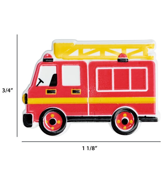 Flair Originals 1 1/8" Multi Fire Truck Shank Buttons 16pc, , hi-res, image 4