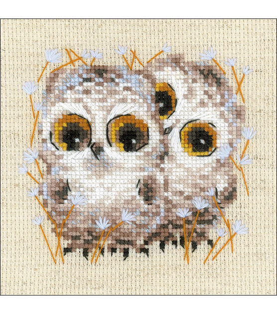 RIOLIS 5" Little Owls Counted Cross Stitch Kit, , hi-res, image 2