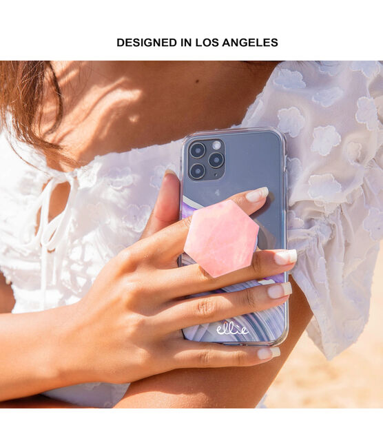 Ellie Rose Crystal Pink Holographic Phone Grip, , hi-res, image 6