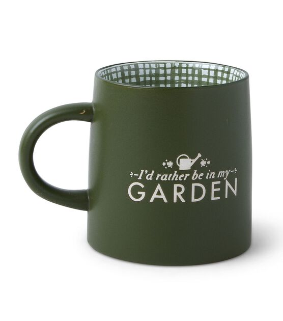 5.5" Spring Garden on Green Ceramic Mug by Place & Time, , hi-res, image 2