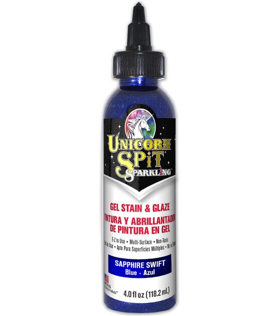 Eclectic Inc. Sparkling Unicorn Spit Gel Stain & Glaze Sapphire Swift