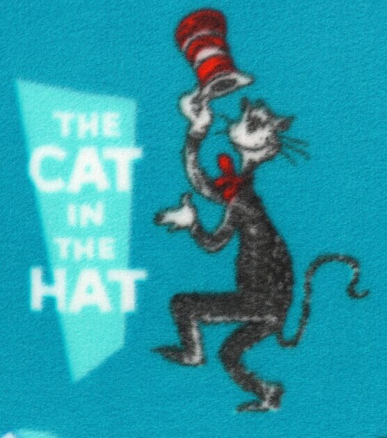 Robert Kaufman Dr. Seuss Fleece Fabric 60" The Cat in the Hat, , hi-res, image 2