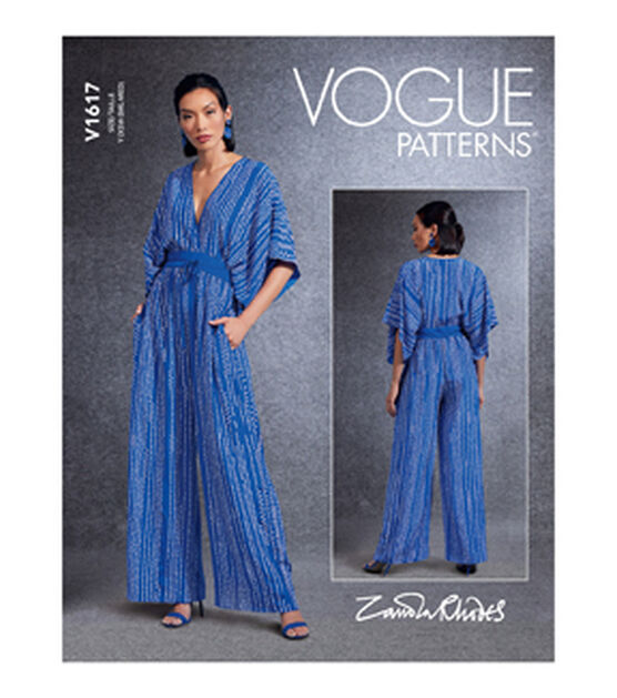Vogue V1617 Size XS to M Misses Jumpsuit Sewing Pattern
