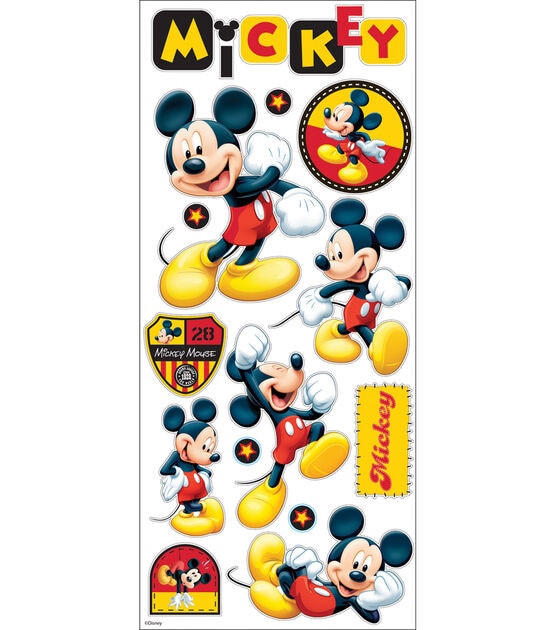 Disney 14 Pack Large Stickers Mickey Mouse