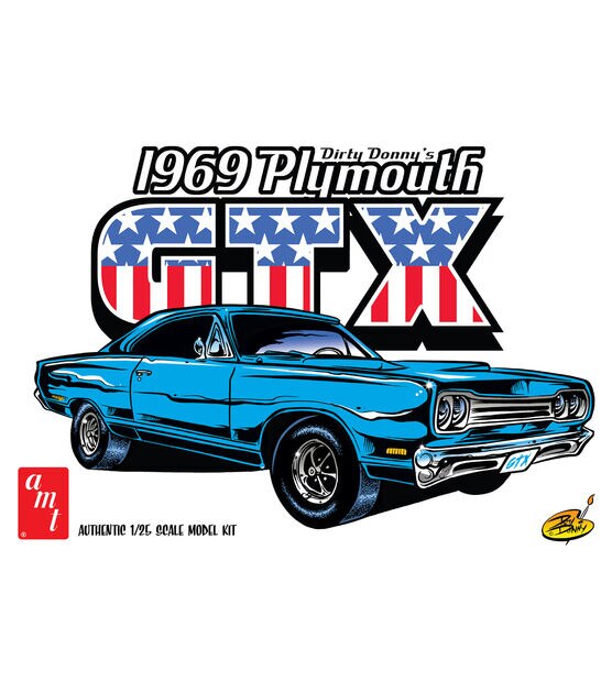 AMT 1969 Dirty Donny’s Plymouth GTX 1:25 Scale Model Car Kit