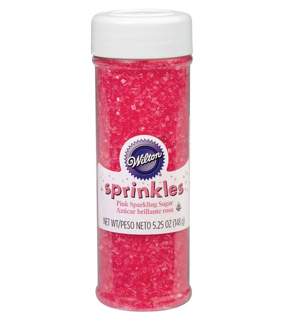 Wilton 5oz Pink Sparkling Sugar Sprinkles