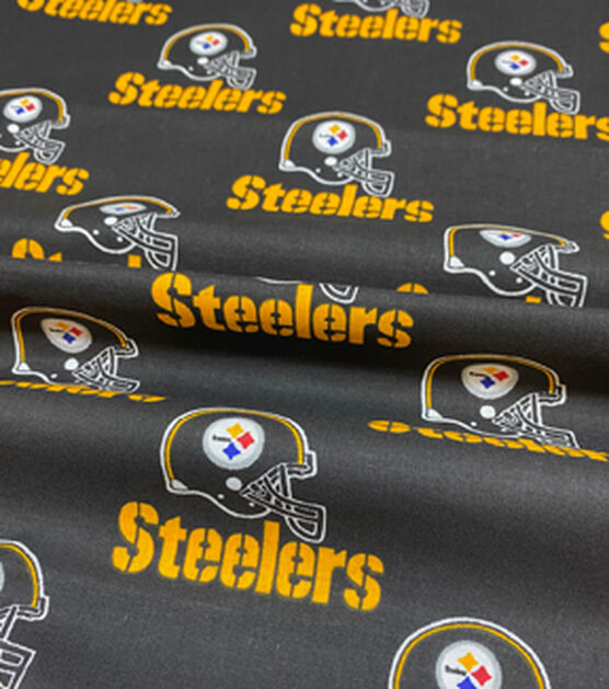 Fabric Traditions Pittsburgh Steelers Cotton Fabric Black, , hi-res, image 3