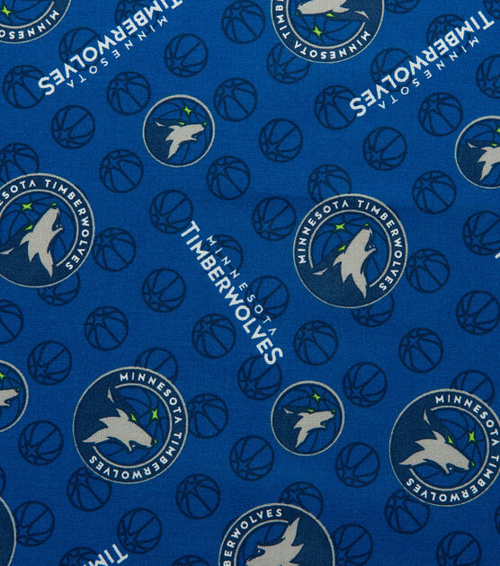 Minnesota Timberwolves Cotton Fabric Logo Toss, , hi-res, image 3