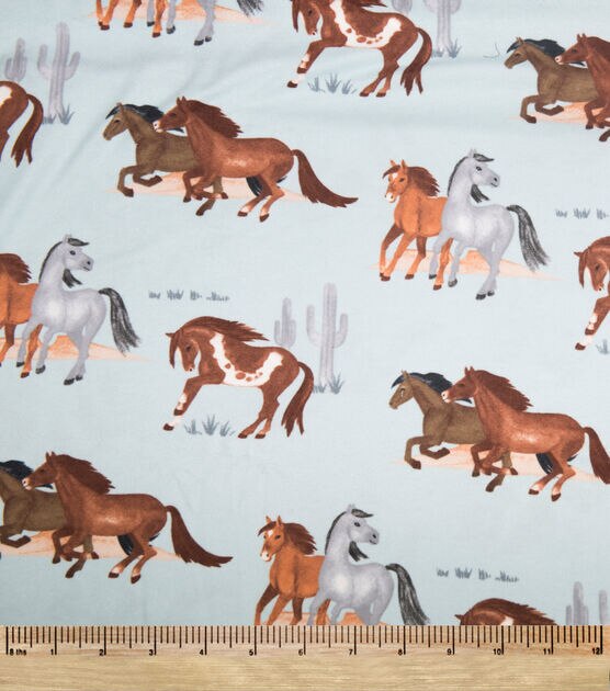 Horses In The Desert Super Snuggle Flannel Fabric, , hi-res, image 2
