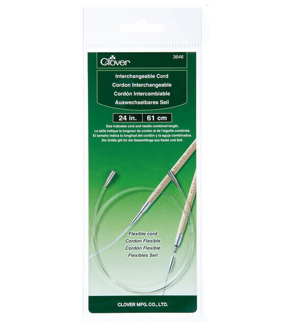 Knit Picks Green Interchangeable Knitting Needle Cables, Single 24