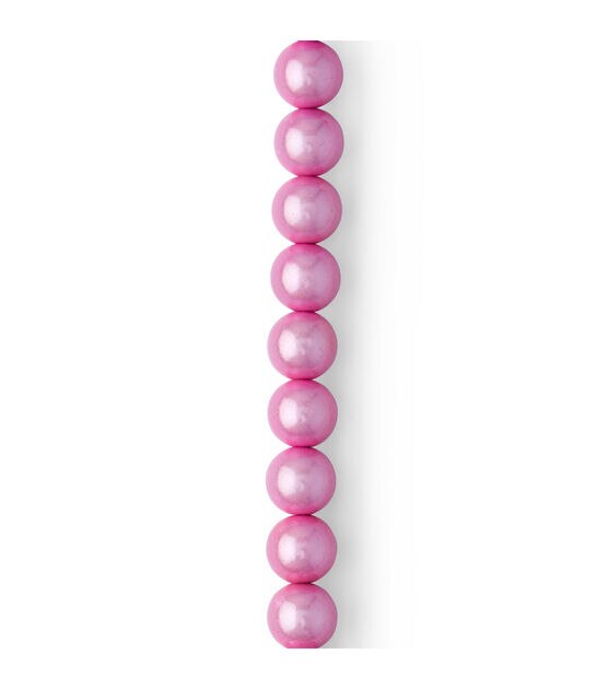 7" Pink Round Plastic Miracle Bead Strand by hildie & jo, , hi-res, image 3