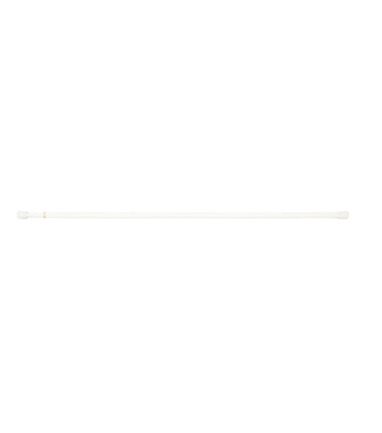 Kenney 28" to 48" Strafford Spring Tension Curtain Rod White, , hi-res, image 6