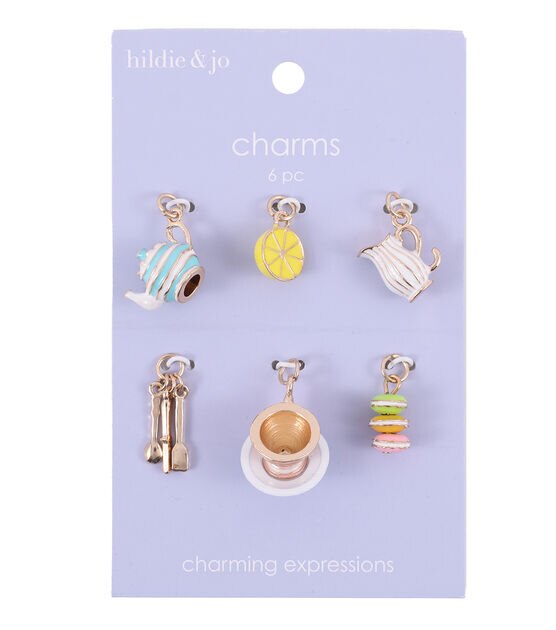 6ct Spring Drinks & Sweets Charms by hildie & jo