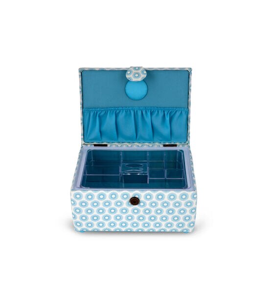 Dritz Small Sewing Basket, Retro Blue, , hi-res, image 3