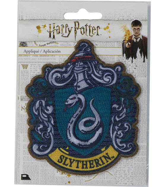 Warner Brothers 4" Harry Potter Slytherin House Crest Iron On Patch