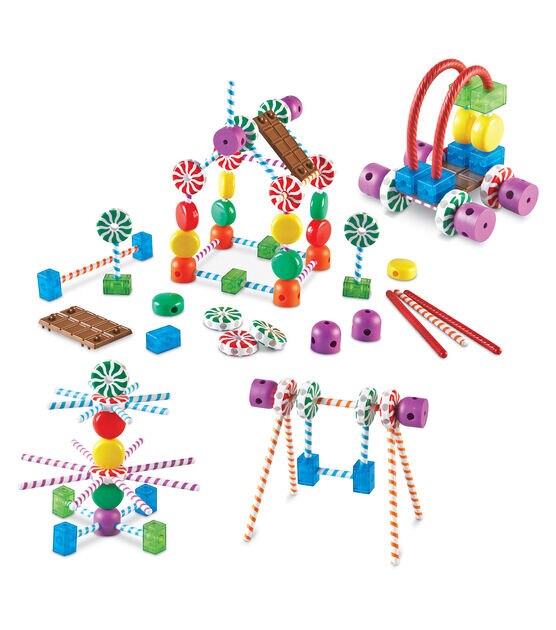 Learning Resources 7" Candy Construction Building Set 92ct, , hi-res, image 3