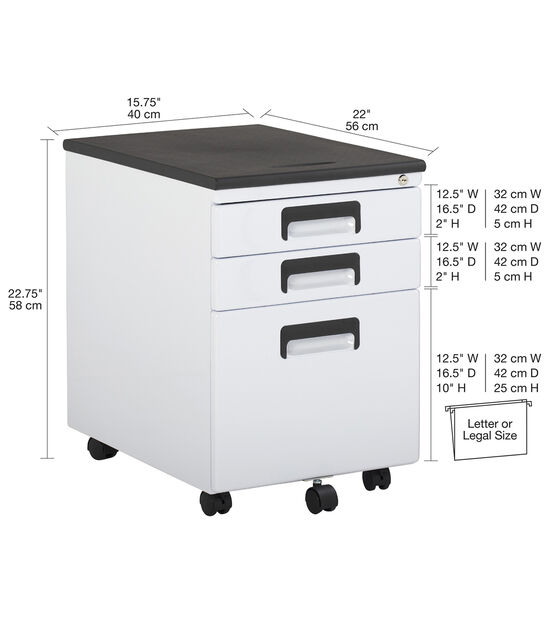 Drawer Rolling File Cabinet, Rolling Filing Cabinets