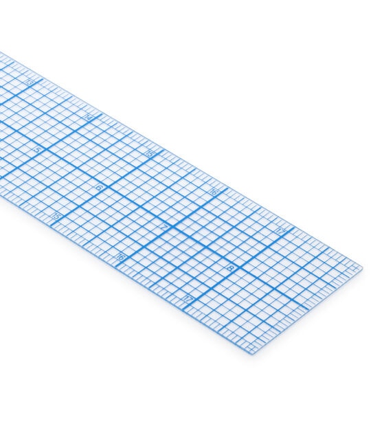 Dritz Super Seamer Ruler Clear Ruler With 1/8 Inch Markings for Sewing,  Quilting, and Crafts 1/4 Inch Thick 