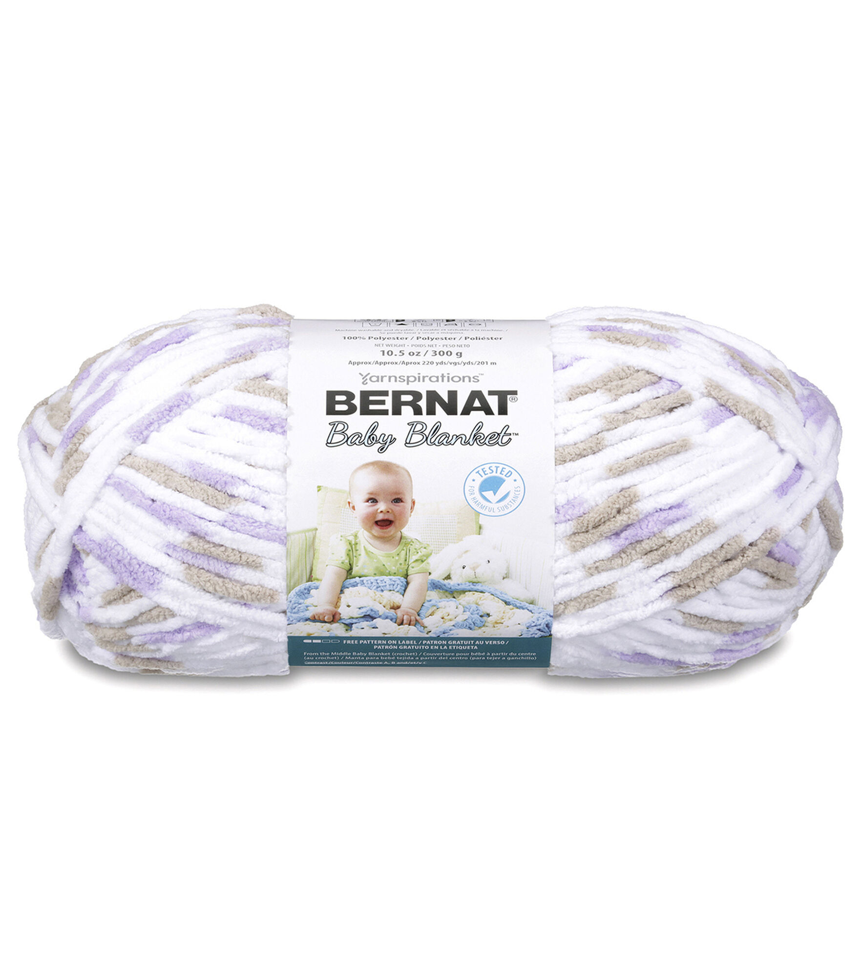 Baby Blanket Big Ball Yarn Little Lilac Dove