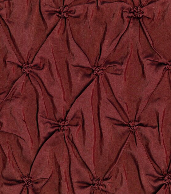 Lightweight Decor Pinched Taffeta Fabric 53" Burgundy
