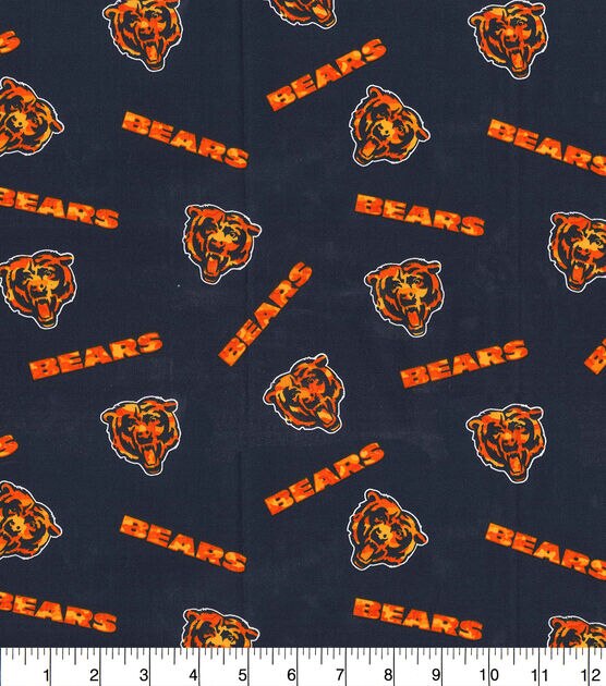 Fabric Traditions Chicago Bears NFL Camo Logo Cotton Fabric