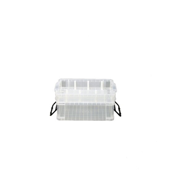 21" x 3" Stackable Durable Plastic Storage Bin With Lid by Top Notch, , hi-res, image 5