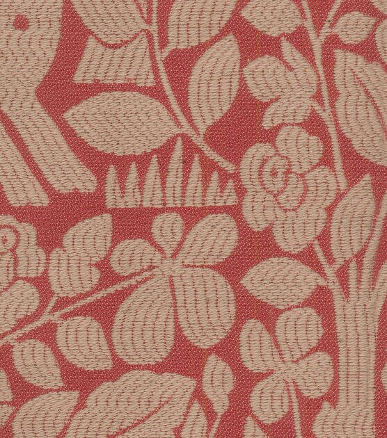 Waverly Upholstery Decor Fabric Forest Friends Persimmon, , hi-res, image 2