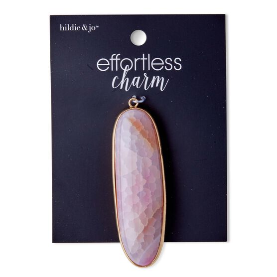 Pink Stone Pendant by hildie & jo