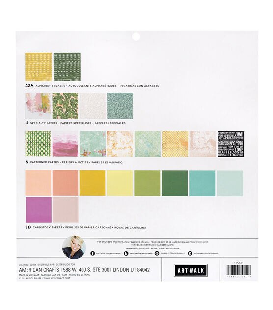 Heidi Swapp Art Walk 12X12 Project Pad, , hi-res, image 3