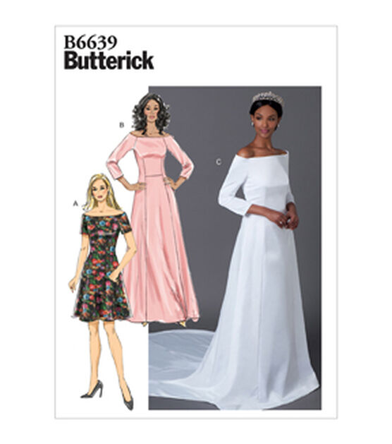Butterick B6639 Size 14 to 22 Misses Dress Sewing Pattern