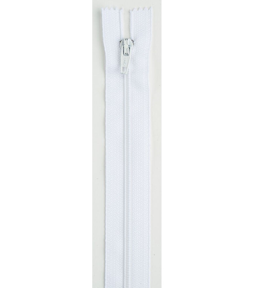 12 inch White Zipper Invisible Zipper White Non Separating Zipper Nylon White Zipper Crafts 12” Zipper for Sewing