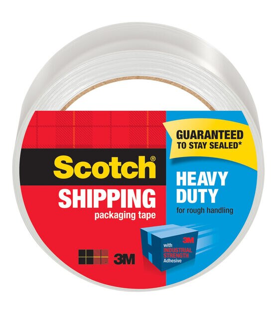 Scotch Heavy Duty Shipping Packaging Tape 1.88''x54.6 yds