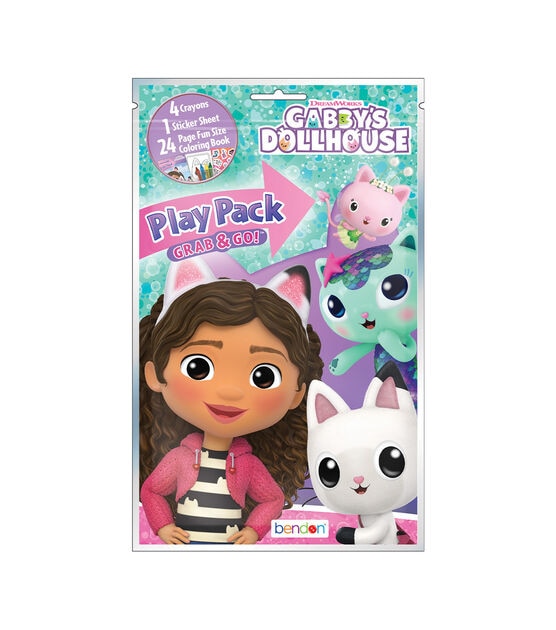 Bendon 5 x 8.5 Gabby's Dollhouse Grab & Go Play Pack 29ct