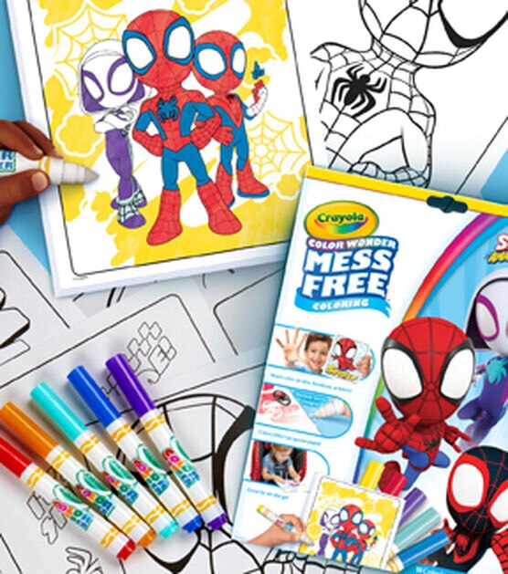 Crayola 23ct Spidey & His Amazing Friends Coloring Pages With Markers, , hi-res, image 6