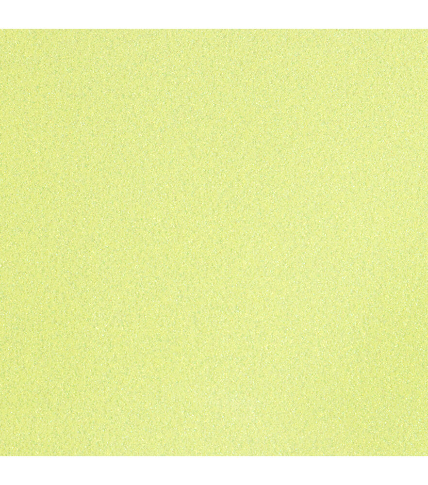 Cricut 12" x 19" Glitter Iron On Roll, Fluorescent Yellow, swatch, image 8