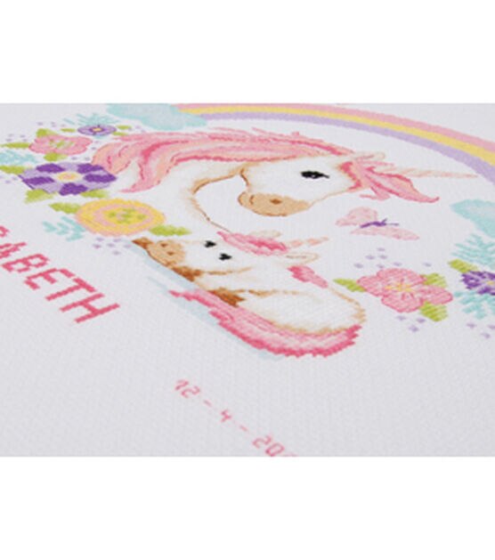 Vervaco 11" Mother & Baby Unicorn Counted Cross Stitch Kit