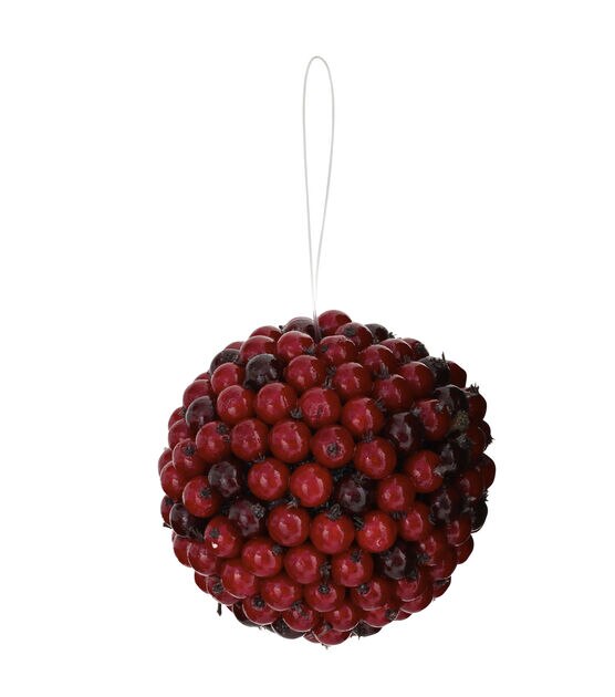 Nearly Natural 5" Red Berry Balls 6pk, , hi-res, image 5