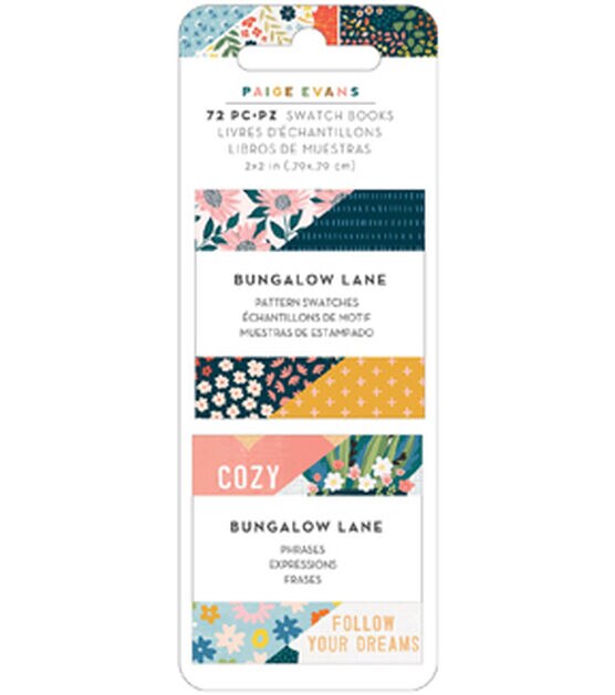 Paige Evans Bungalow Lane Mini Swatch Books 2'' x 2'' 2 Pkg