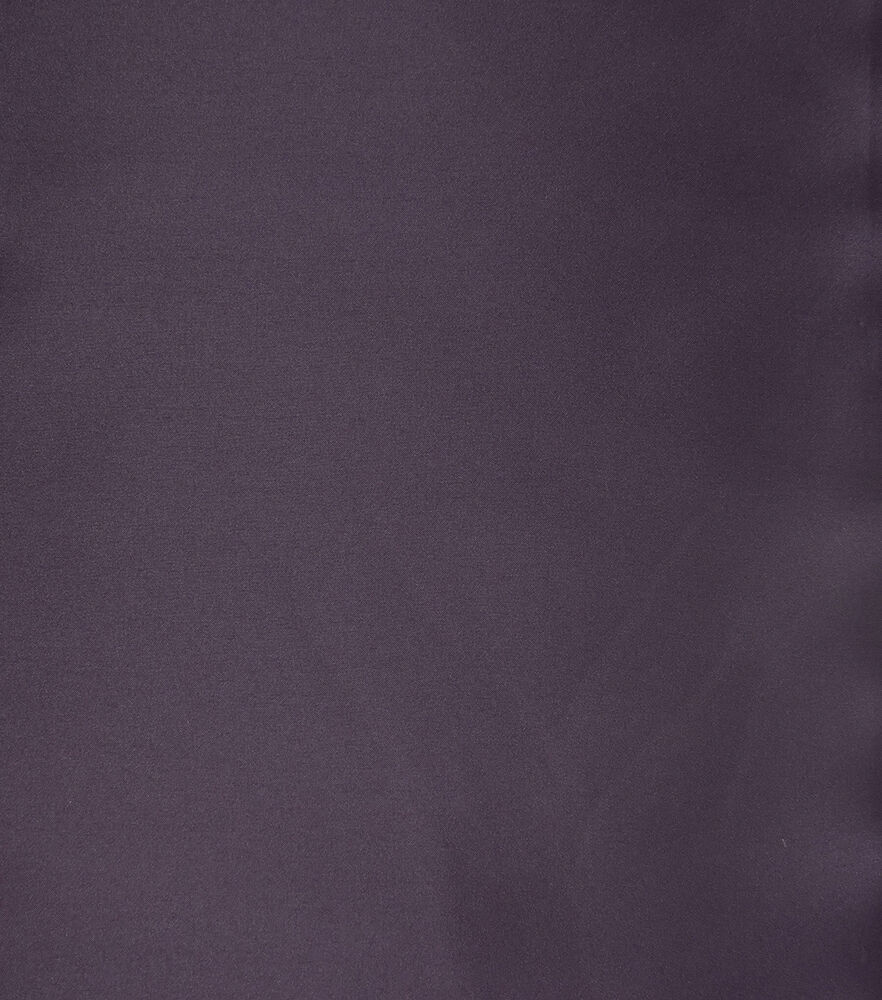 Casa Collection Satin Solids Fabric, Eggplant, swatch, image 5