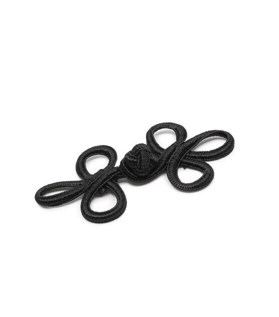 Dritz 3" Frog Closure Set, Black, , hi-res, image 4