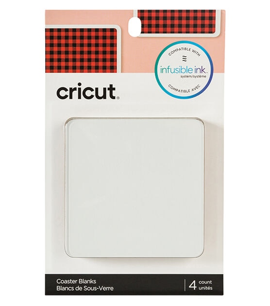 Cricut 4" x 4" Infusible Ink Square Coaster Blanks 4pk