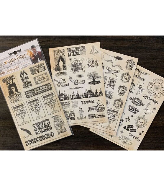 Paper House Harry Potter Stickers 4/Sht-Papers & Proclamations
